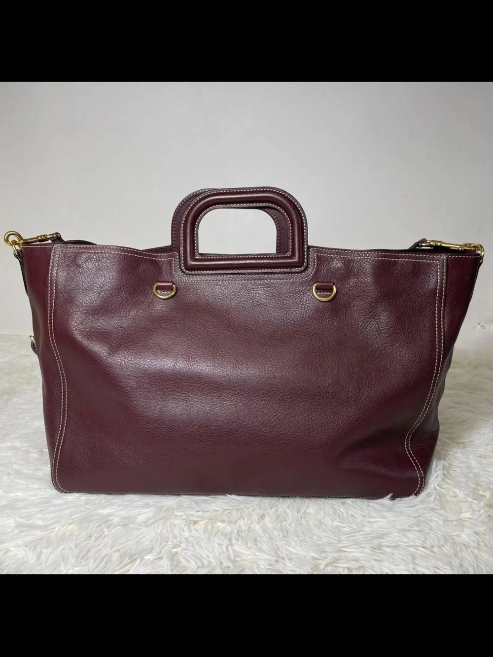 Mulberry Shoulder Bag in Deep Burgundy Leather